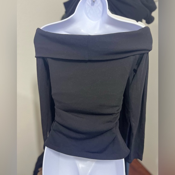 OGL Eco-Mousse® Long-Sleeve Off-The-Shoulder Brami Top - Picture 4 of 5